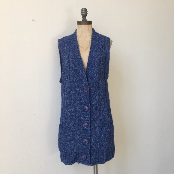 L.L. Bean Vintage Midi Knit Sweater Vest - Picture 1 of 4